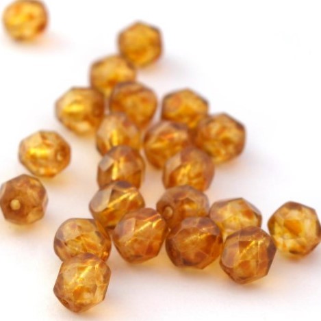 Perles ambre jaune