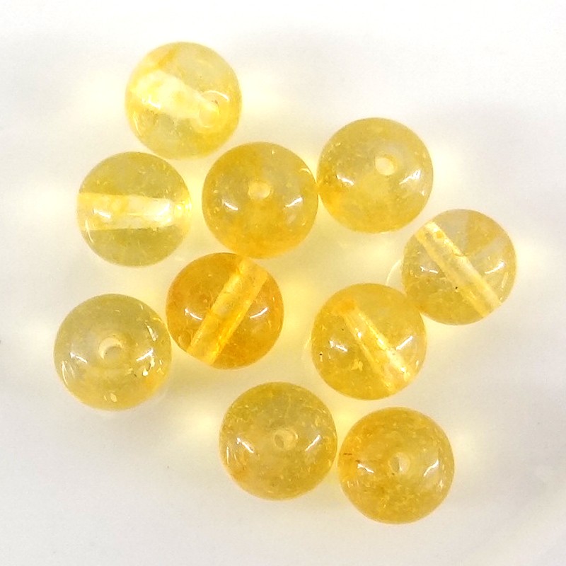 Perles de citrine