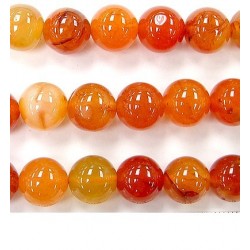 Perles de cornaline