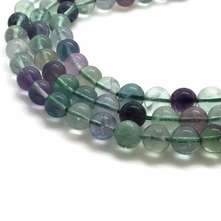 Perles de fluorite