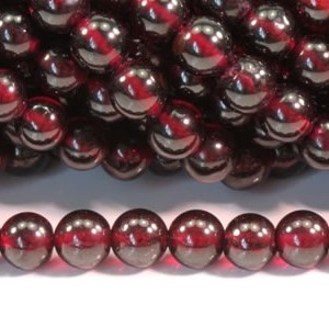 Perles de grenat