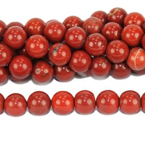 Perles de jaspe rouge