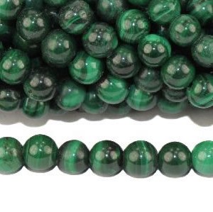 Perles de malachite