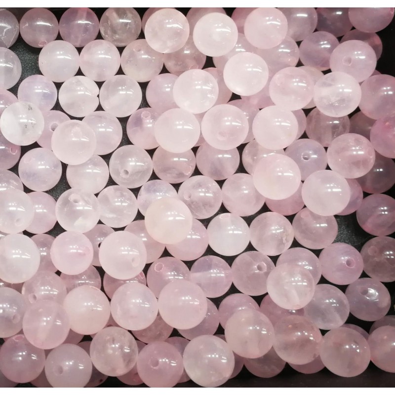 Perles de quartz rose